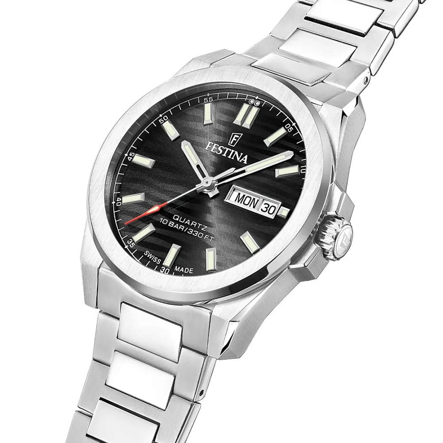 Часы Festina Swiss Made F20073/5 — кварцевые, сталь