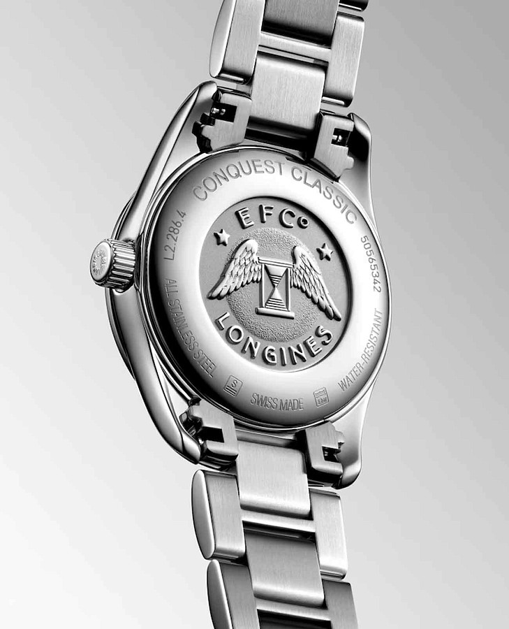 Часы Longines Conquest Classic L2.286.4.88.6 — женские, нержавеющая сталь