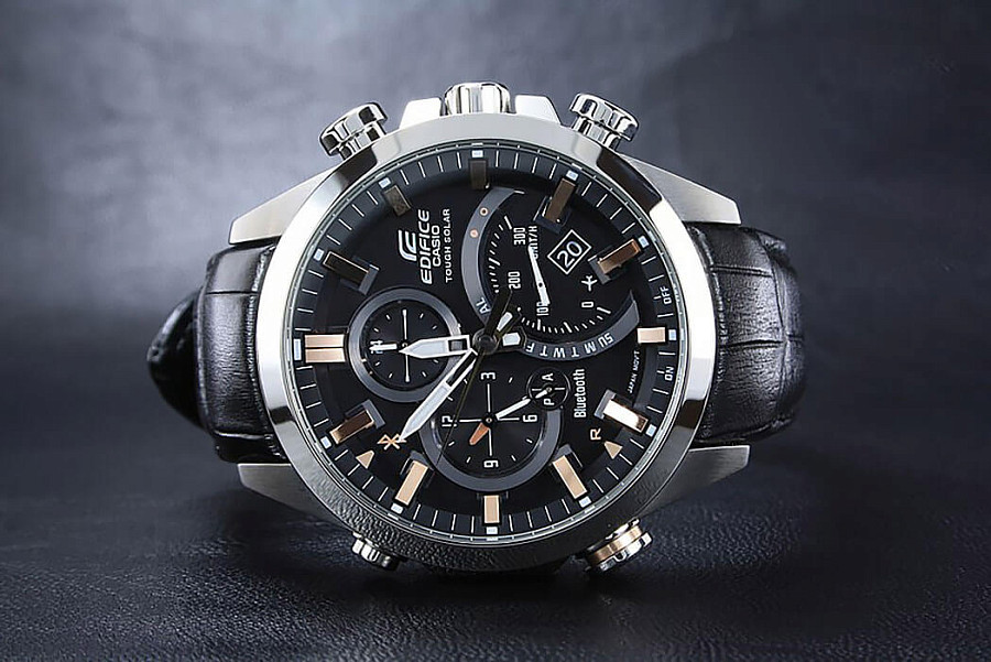 Часы Casio Edifice EQB-500L-1A — кварцевые, сталь металл