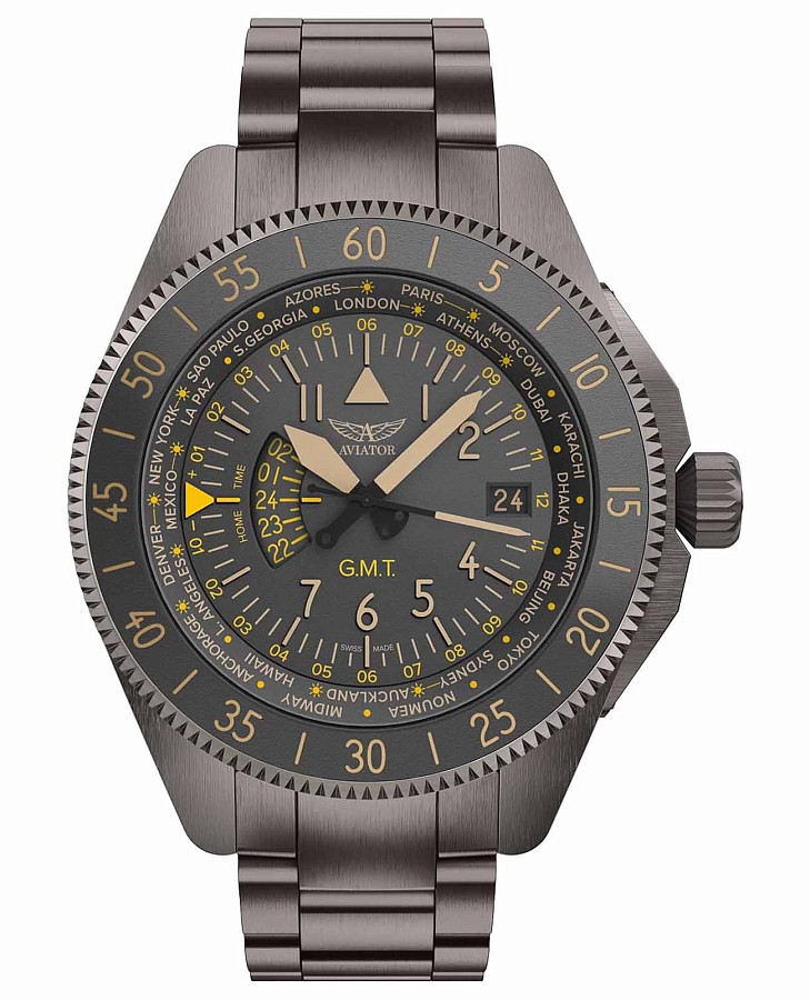 Часы Aviator Airacobra V.1.37.7.305.5 — мужские, серый
