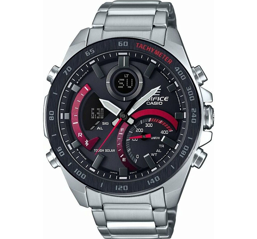 Часы Casio Edifice ECB-900DB-1ADR (ECB-900DB-1A) — мужские, черный