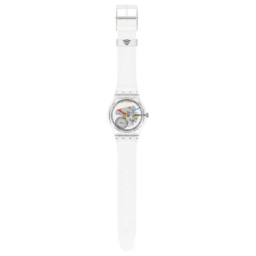 Часы Swatch New Gent Biosourced Swatch Pay! SO29K115-6000 — кварцевые, пластик