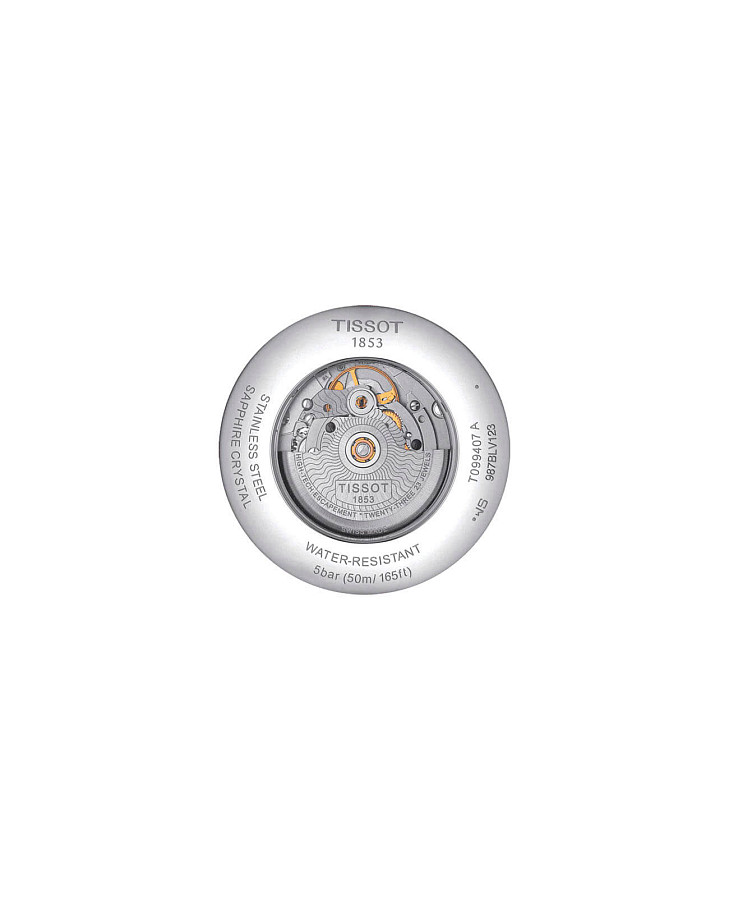 Часы Tissot Chemin des Tourelles Powermatic 80 T099.407.11.048.00 — синий, сталь металл