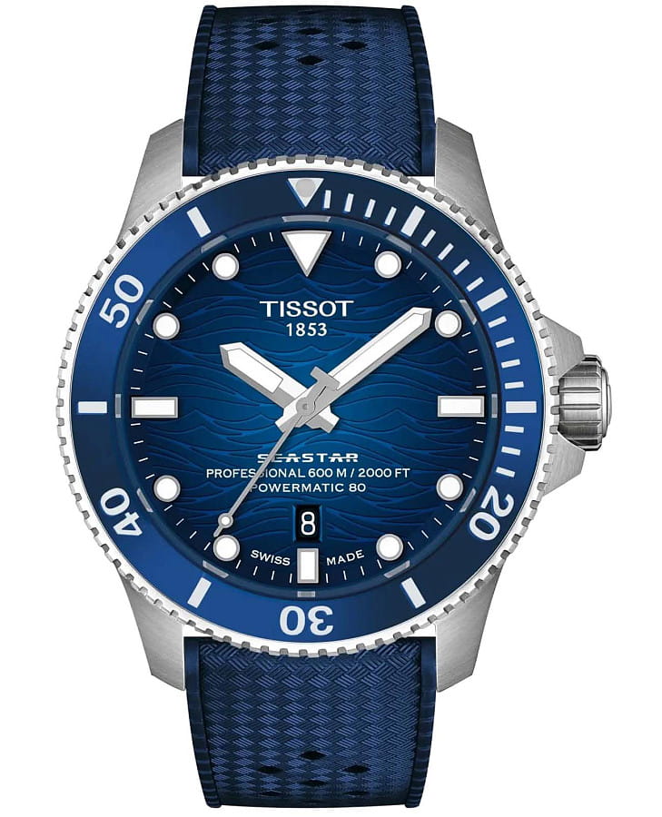 Часы Tissot Seastar 2000 44 mm T120.907.17.041.00 — мужские, синий