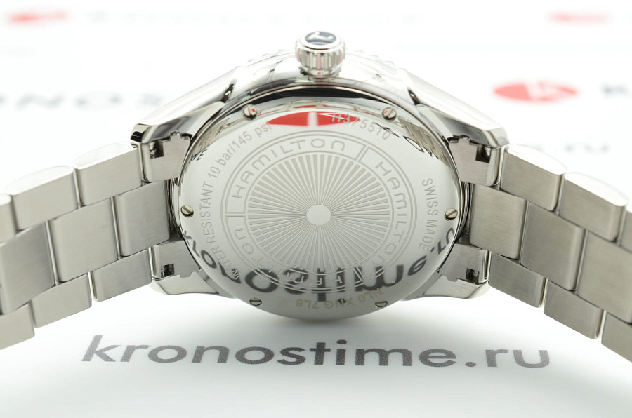 Часы Hamilton Jazzmaster Seaview Day Date Quartz H37551141 — нержавеющая сталь, мужские