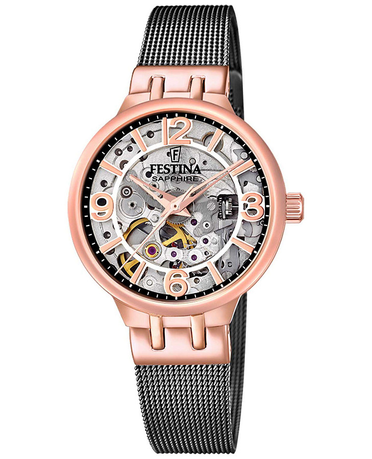 Часы Festina Automatic F20581/3 — женские, серебристый