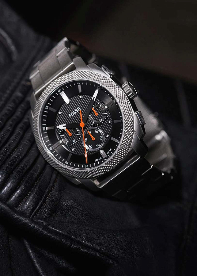 Часы Fossil Machine FS6095 — металл сталь, нержавеющая сталь