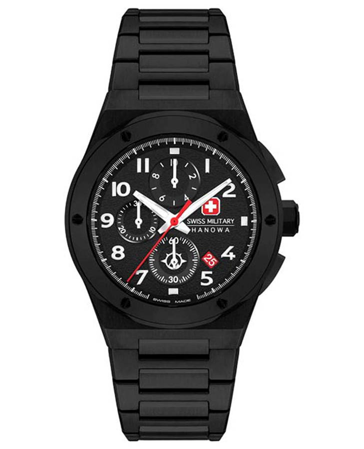 Часы Swiss Military Hanowa Aerograph SMWGI2102031 — мужские, черный