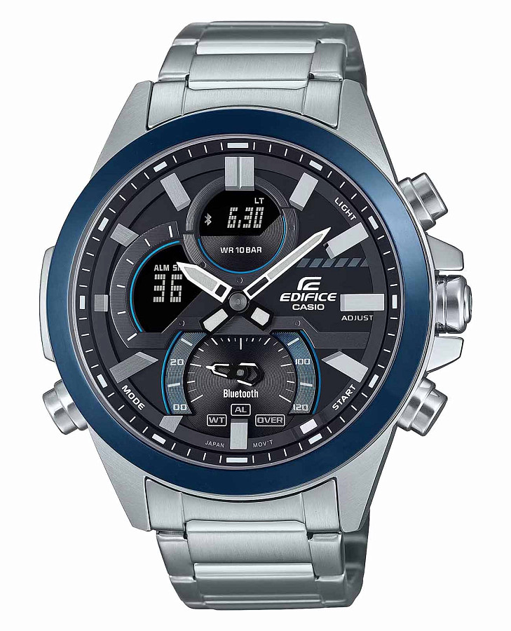 Часы Casio Edifice ECB-30DB-1ADF (ECB-30DB-1A) — мужские, синий