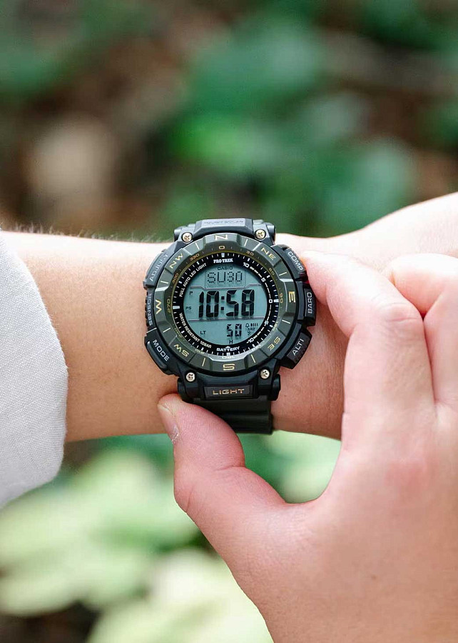 Часы Casio Pro Trek PRG-340ANS-3 — кварцевые, пластик