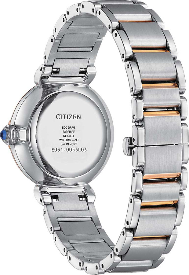 Часы Citizen Eco-Drive EM1074-82D — женские, нержавеющая сталь с pvd-покрытием