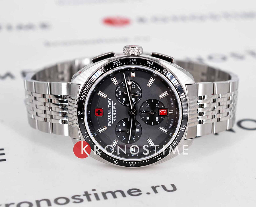 Часы Swiss Military Hanowa SMWGI0003302 — кварцевые, сталь металл