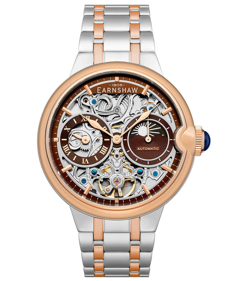 Часы Earnshaw Barallier ES-8242-AA — мужские, коричневый