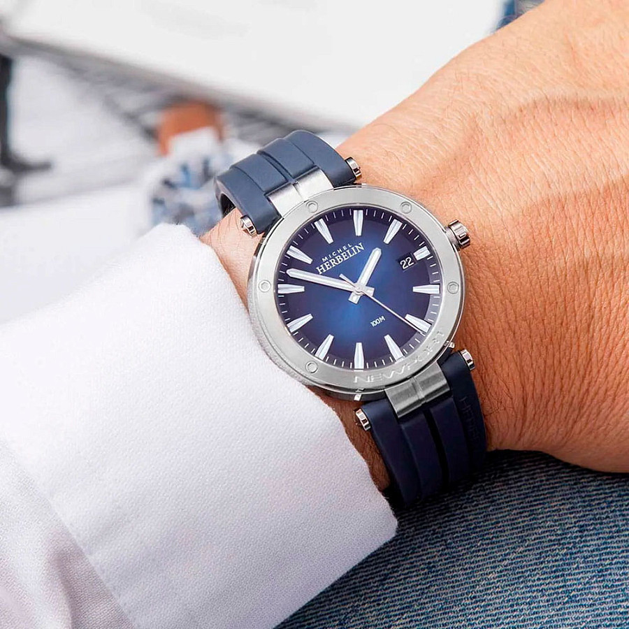 Часы Herbelin Newport 12288A15CB — каучук, мужские