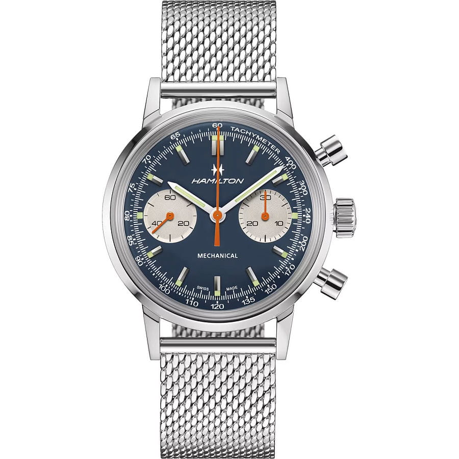 Часы Hamilton American Classic Intra-Matic Chronograph H H38429541 — сталь металл, Швейцария