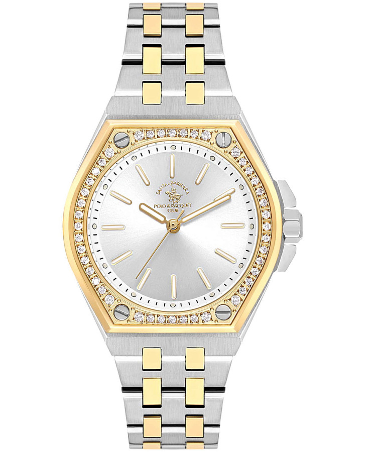Часы Santa Barbara Polo & Racquet Club Luxury SB.1.10589-3 — женские, серебристый