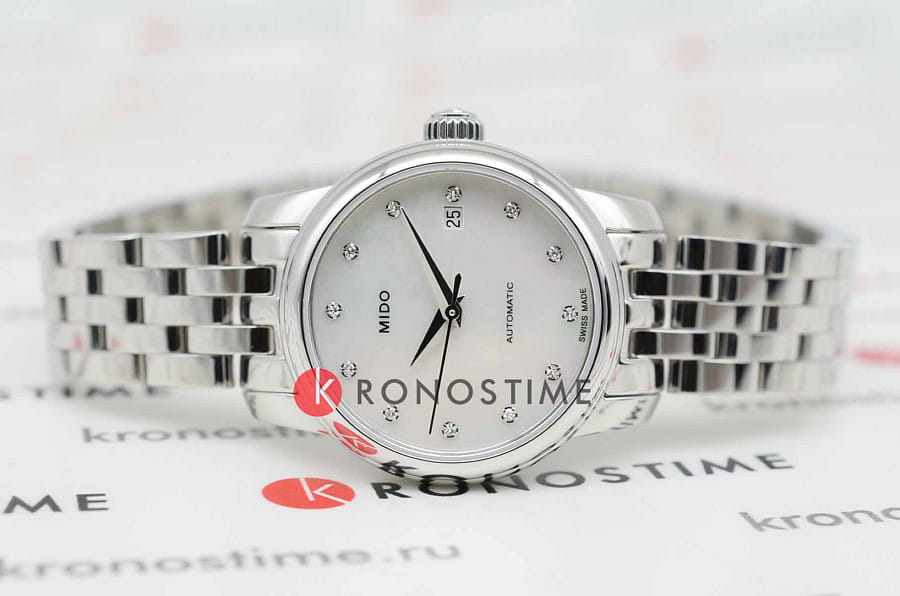 Часы Mido Baroncelli Lady Twenty Five M039.007.11.106.00 — механические, сталь металл