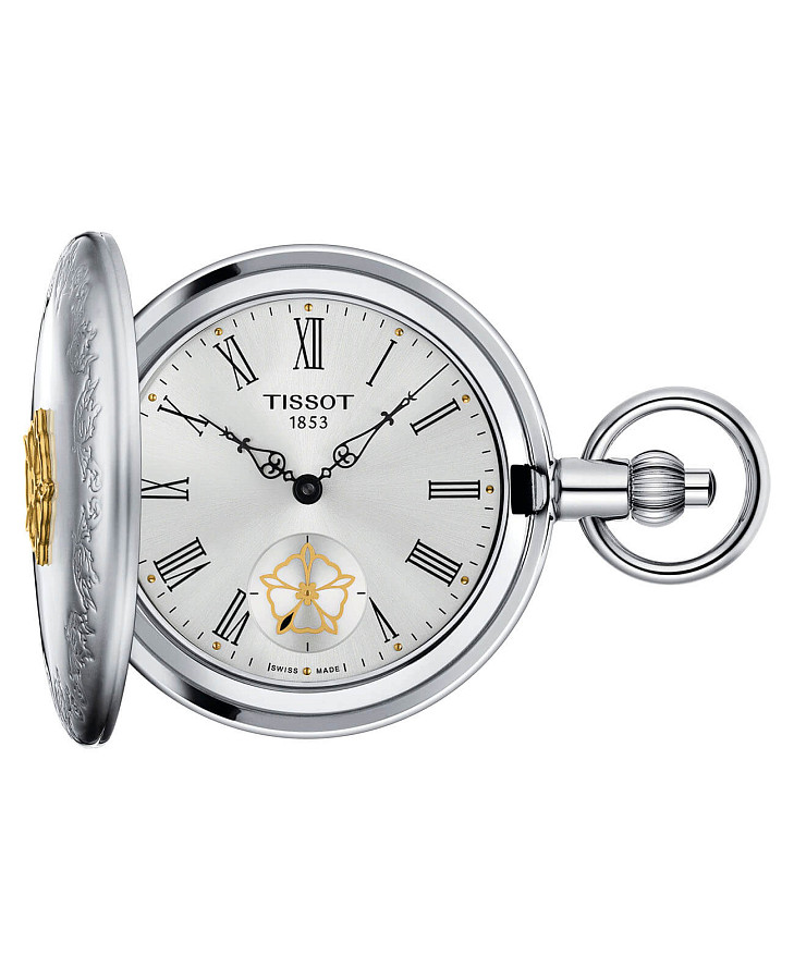 Часы Tissot Double Savonnette Mechanical T865.405.99.038.01 — мужские, серебристый