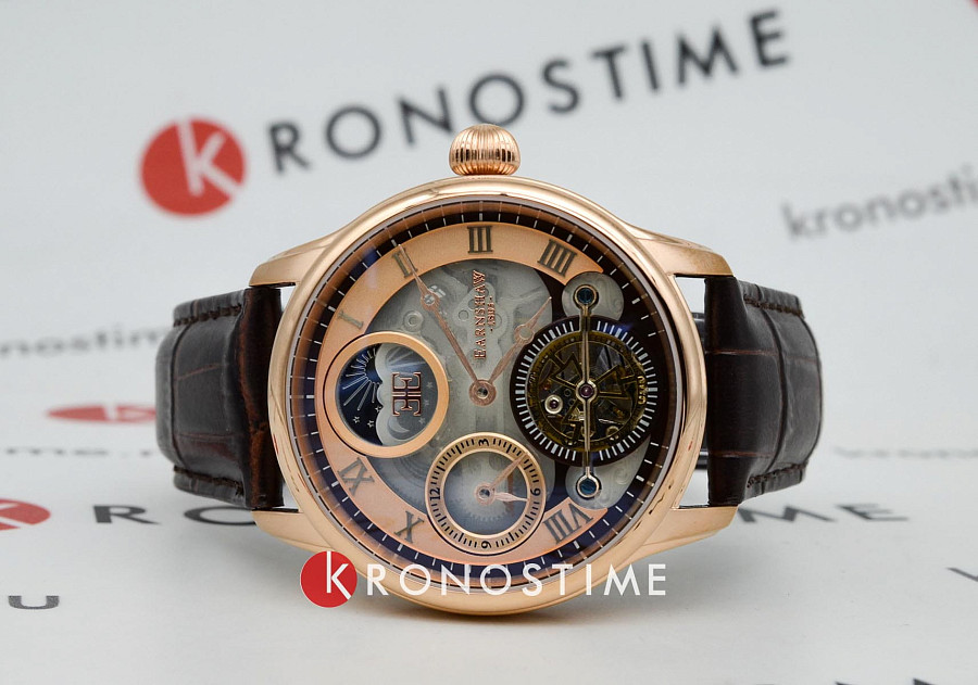 Часы Earnshaw Longitude ES-8063-02 — механические, сталь металл