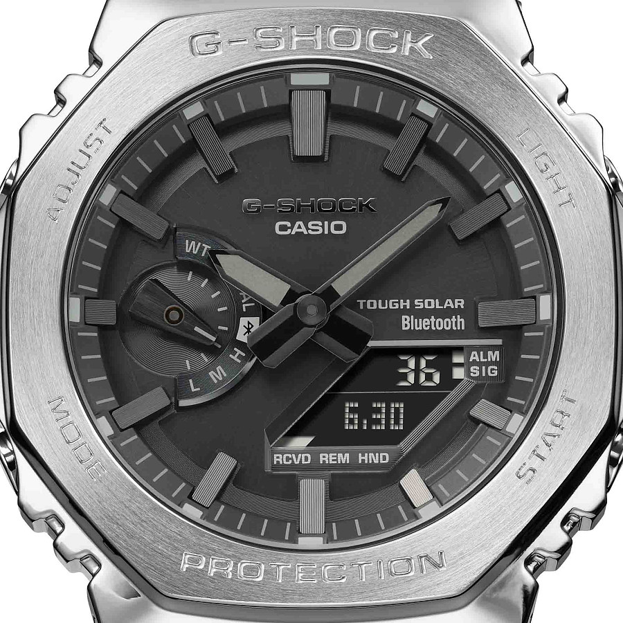 Часы Casio G-Shock GM-B2100D-1ADR (GM-B2100D-1A) — нержавеющая сталь, мужские