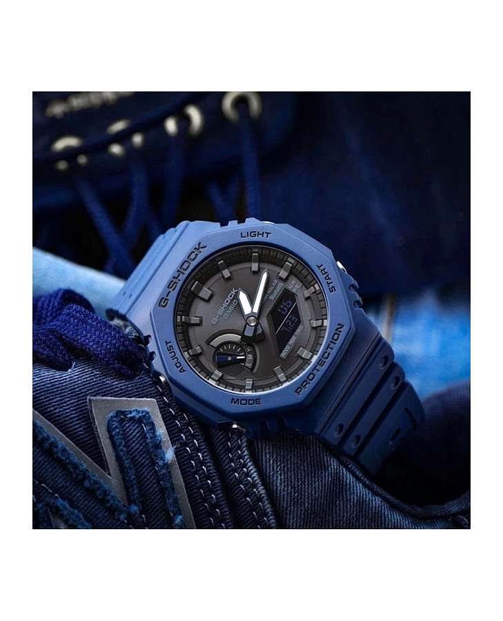 Часы Casio G-Shock GA-2100-2A — мужские, синий