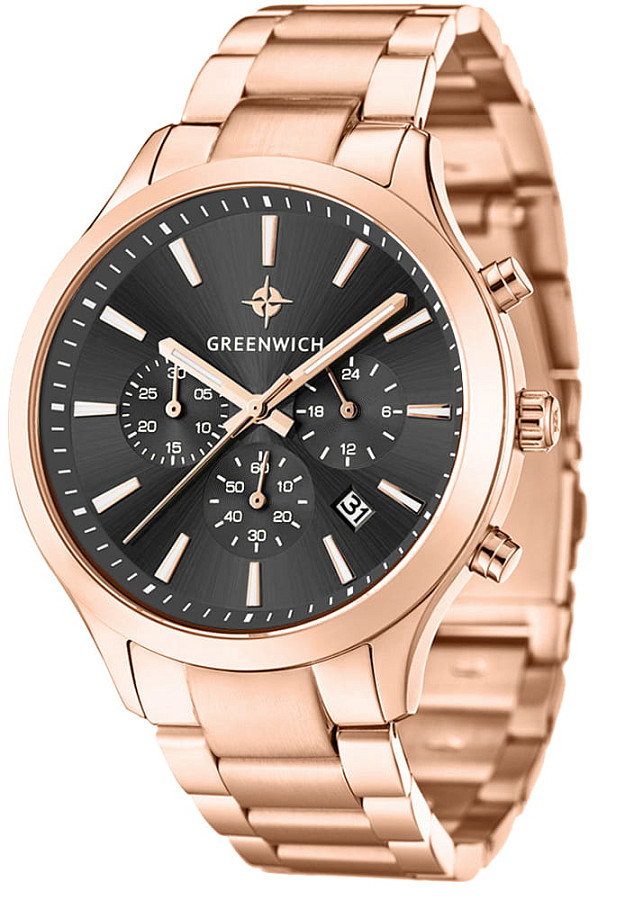 Часы Greenwich Skipper GW 043.40.31 — кварцевые, металл сталь