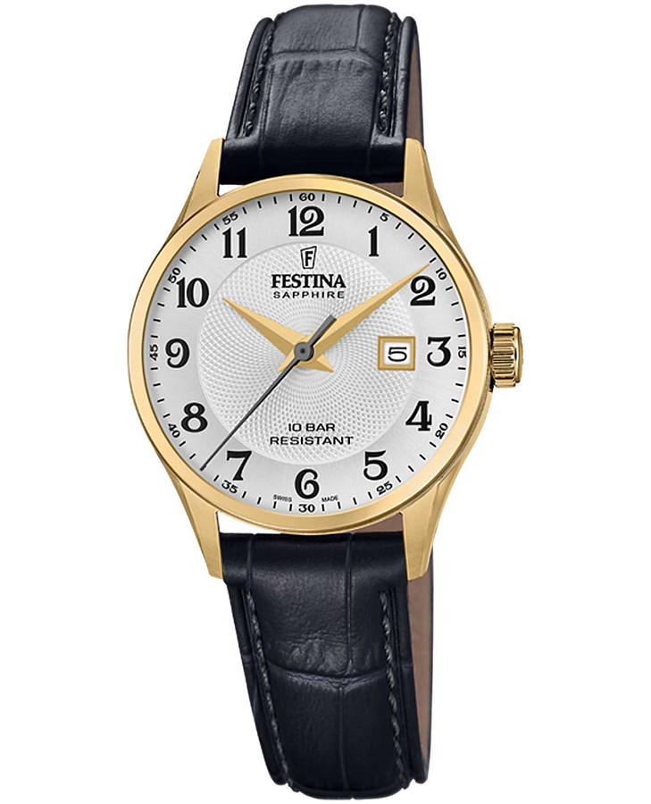 Часы Festina Swiss Made F20011/5 — женские, серебристый