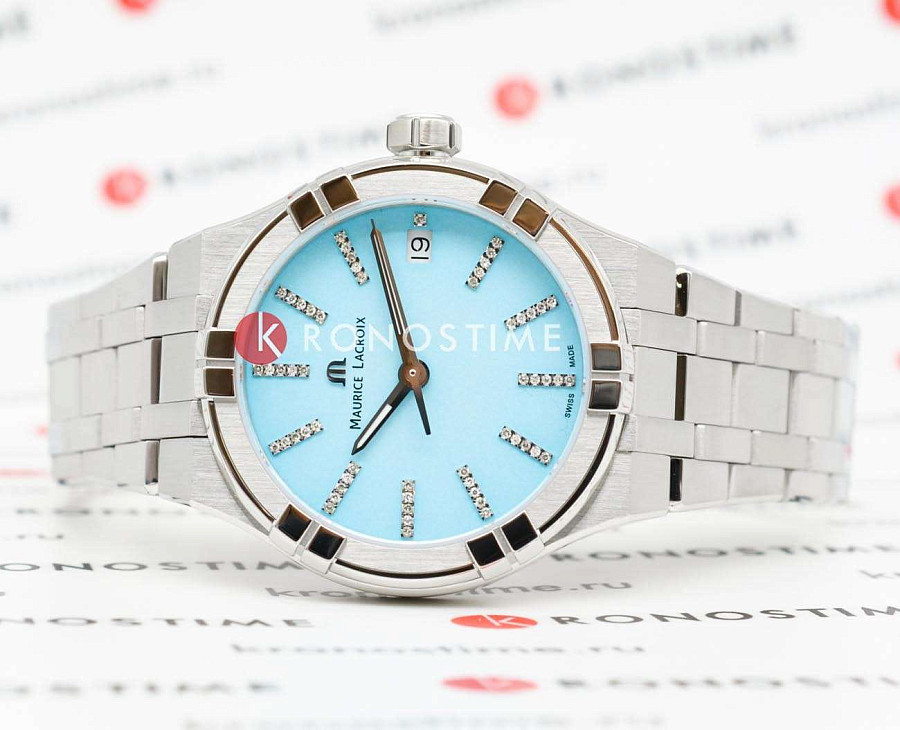 Часы Maurice Lacroix Aikon Quartz Colours Edition AI1106-SS002-450-1 — кварцевые, сталь