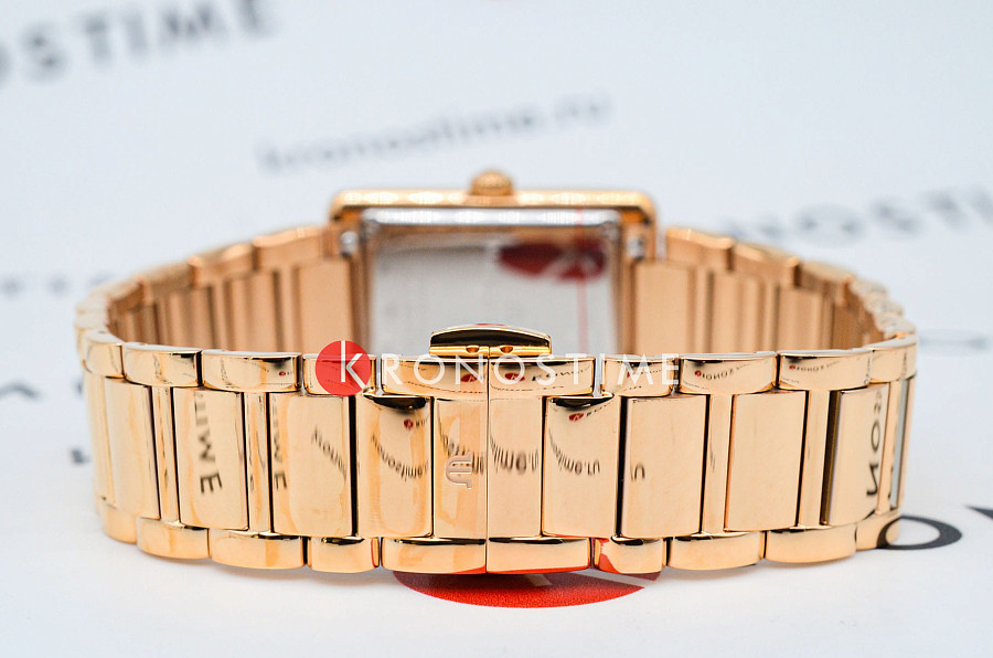 Часы Maurice Lacroix Fiaba Square FA1205-PVP02-110-1 — нержавеющая сталь с pvd-покрытием, женские