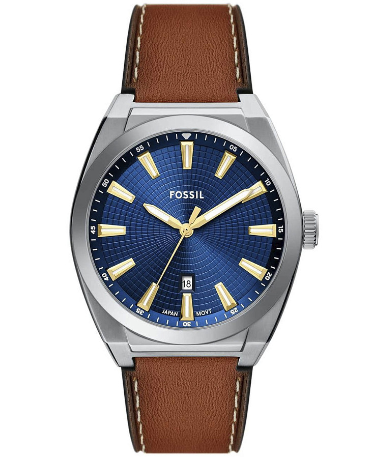 Часы Fossil Everett FS6115 — мужские, синий