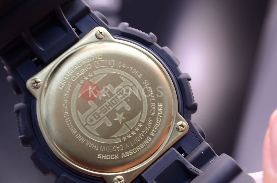 Часы Casio G-Shock GA-135A-1A — мужские, черный