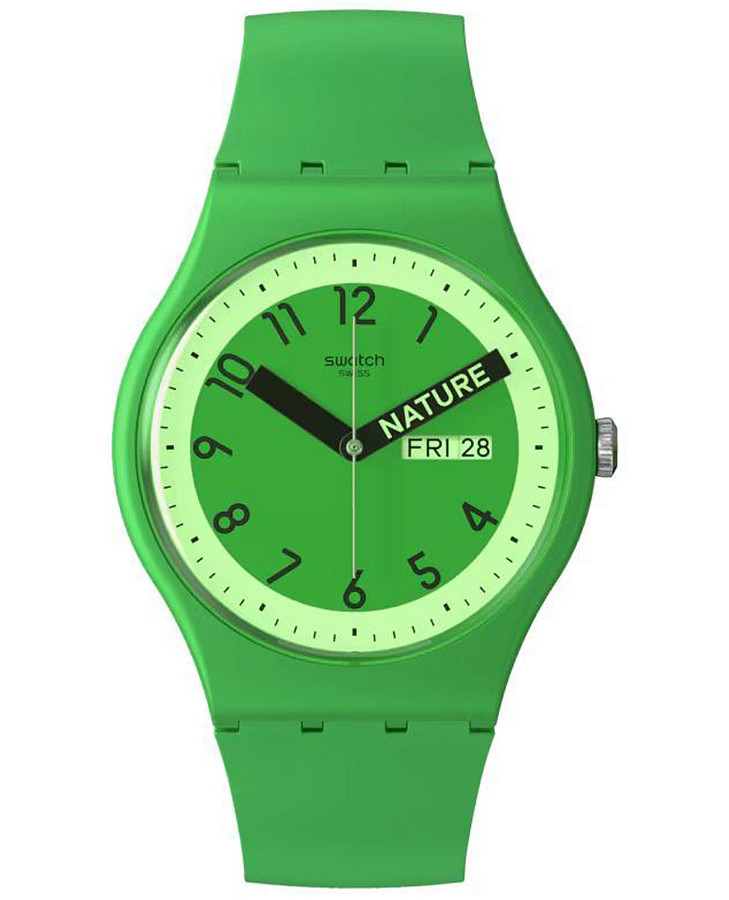 Часы Swatch New Gent Biosourced SO29G704 — мужские, зеленый