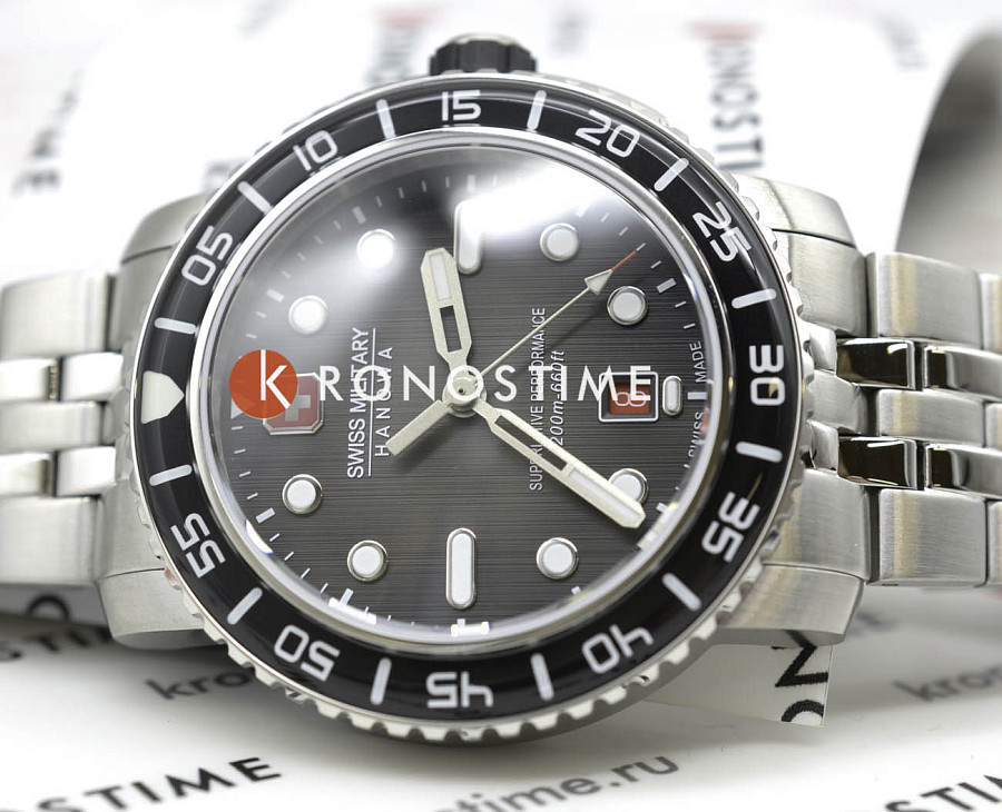 Часы Swiss Military Hanowa Black Marlin SMWGH0001702 — нержавеющая сталь, мужские