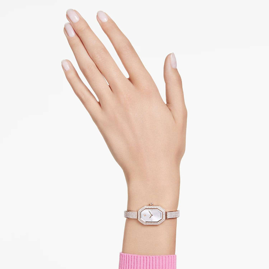 Часы Swarovski Dextera Bangle 5672987 — кварцевые, металл сталь
