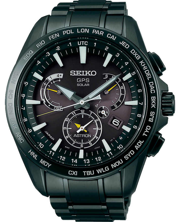 Часы Seiko Astron GPS Solar SSE079J1 — мужские, черный