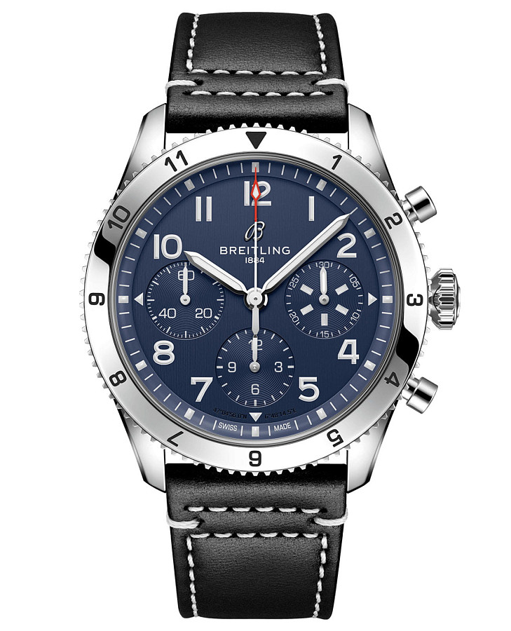 Часы Breitling Classic Avi Chronograph 42 Tribute To Vought F4U Corsair A233801A1C1X1 — мужские, синий