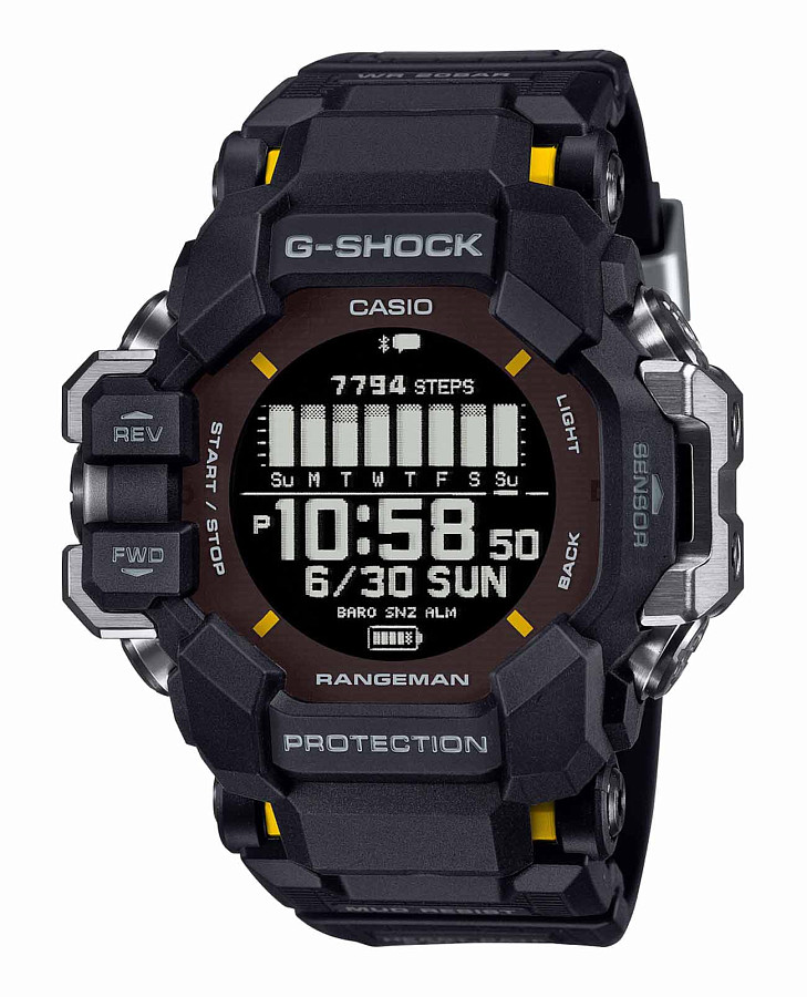 Часы Casio G-Shock GPR-H1000-1 — мужские, антрацитовый