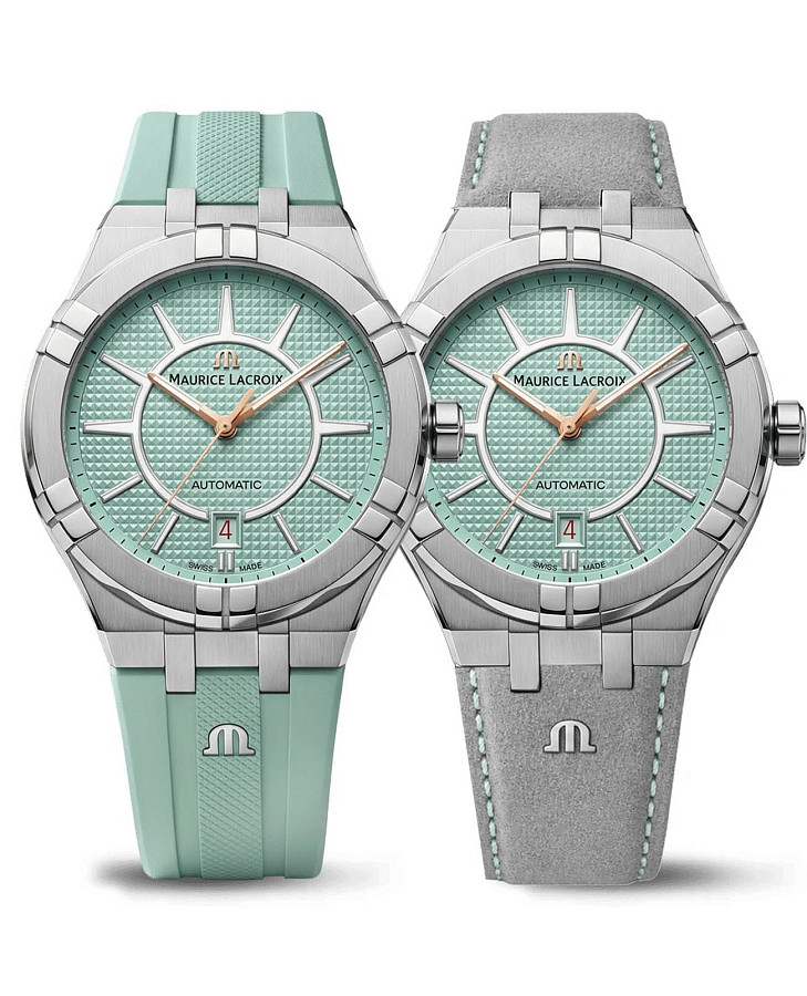 Часы Maurice Lacroix Aikon Liberty AI6008-S1S1B-690-6 — мужские, зеленый