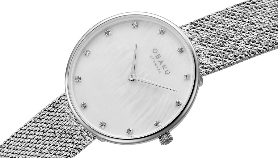 Часы Obaku Mesh V288LXCWHC — металл сталь, Дания