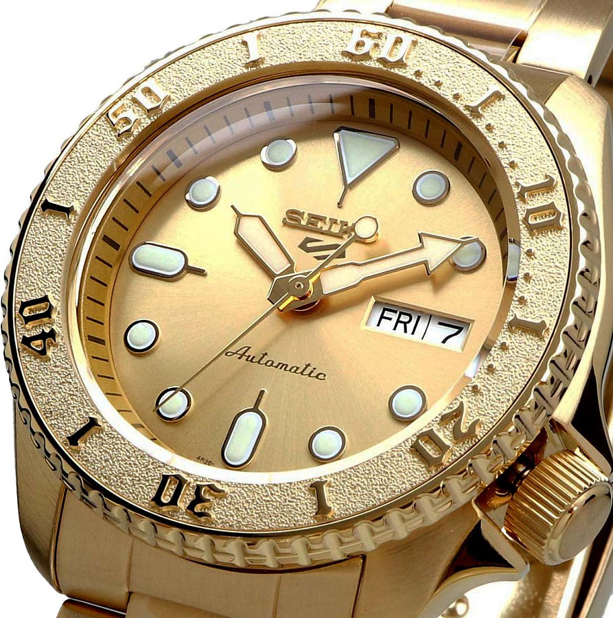 Часы Seiko 5 Sports SRPE74K1 — мужские, нержавеющая сталь с pvd-покрытием