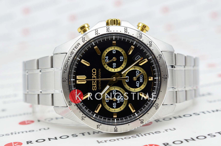 Часы Seiko Spirit Chronograph SBTR015 — кварцевые, металл сталь