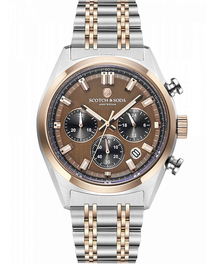Часы Scotch&Soda SSM.106D — мужские, золотой