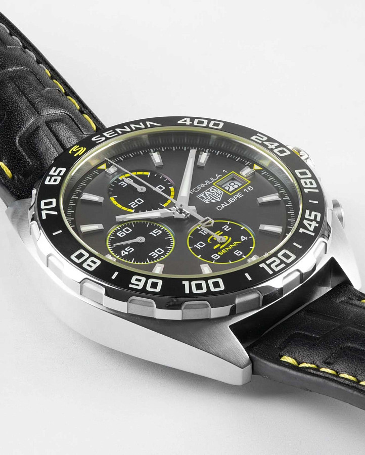 Часы TAG Heuer Formula 1 Senna Special Edition CAZ201B.FC6487 — механические, кожаный