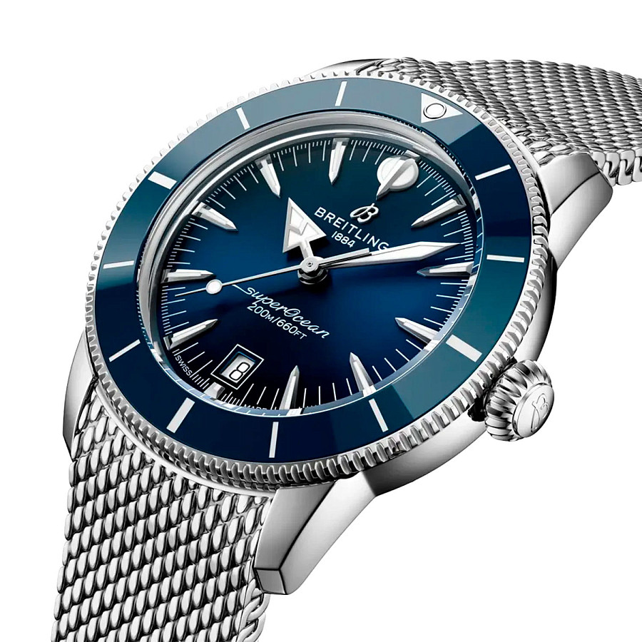 Часы Breitling Superocean Heritage B31 Automatic 42 AB3111161C1A1 — синий, сталь металл