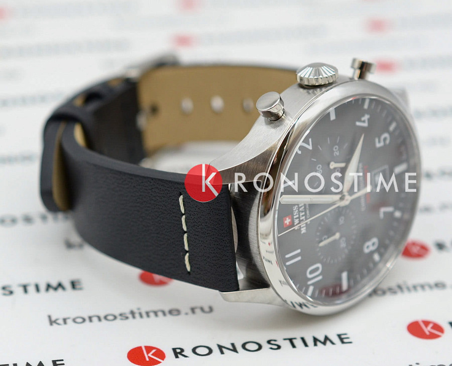 Часы Swiss Military by Chrono Vintage Chronograph SM34098.05 — металл сталь, Швейцария