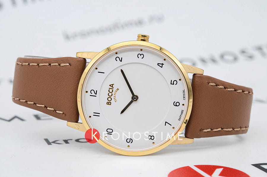 Часы Boccia Titanium 3254-02 — кварцевые, титан