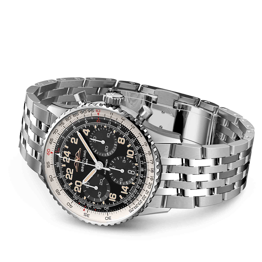 Часы Breitling Navitimer B02 Chronograph 41 Cosmonaute PB02301A1B1A1 — нержавеющая сталь, мужские