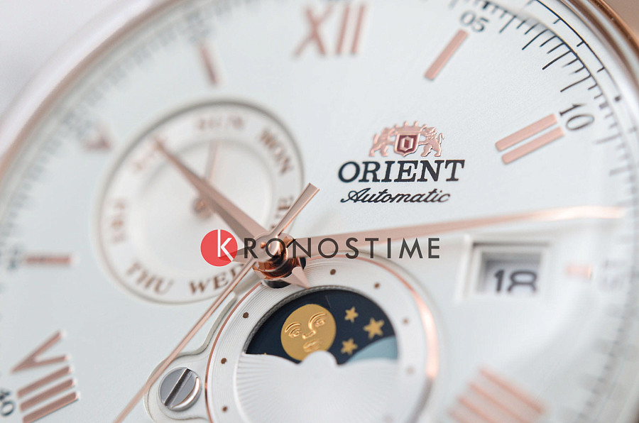 Часы Orient Sun and Moon RA-AK0801S (RN-AK0801S) — мужские, кожаный