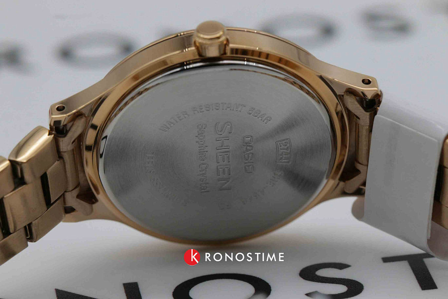 Часы Casio Sheen SHE-4546PG-3A — женские, нержавеющая сталь