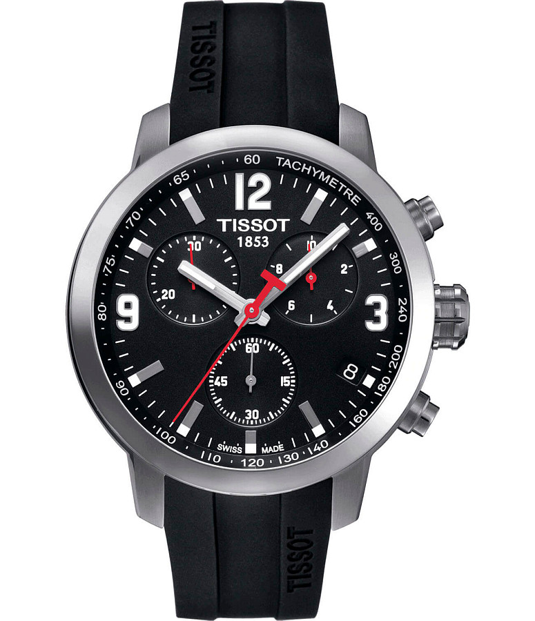 Часы Tissot PRC 200 Chronograph T055.417.17.057.00 — мужские, черный